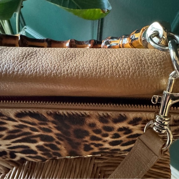 Elaine Turner Brown and cheetah Crossbody Bag - Picture 3 of 7